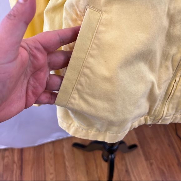 Casual Corner Annex Jacket Womens L Petite Large Yellow Full Zip Hooded Coat - Picture 2 of 5